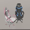 Ergonomic Gaming Chairs with Pink White and Black Blue Design and Adjustable Features