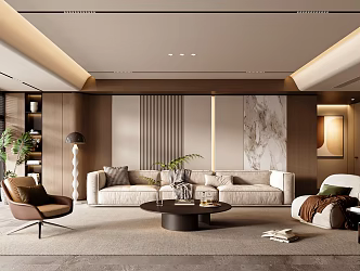modern living room 3d model