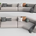 Modern Multiplayer Sofa Corner Sofa 3d model