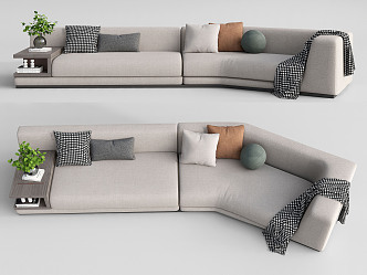 Modern Multiplayer Sofa Corner Sofa 3d model