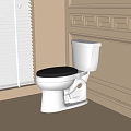 French Toilet 3d model