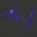 3D Rendered Wooden And Metal Frame Structure Components For Construction