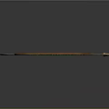 Curved Metallic Bow Structure With Arrow Through Shiny Surface Design