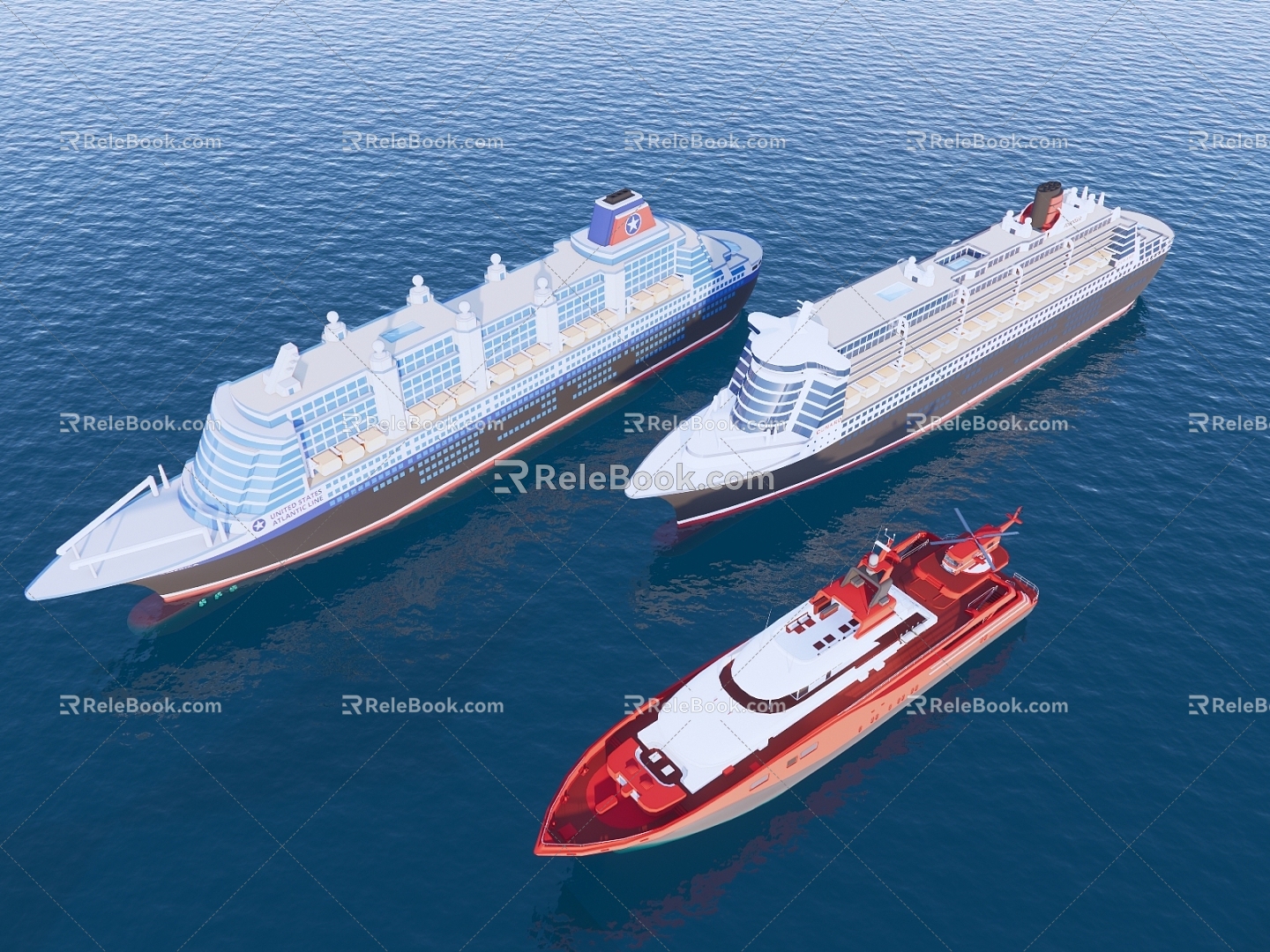 Yacht Cruise 3d model