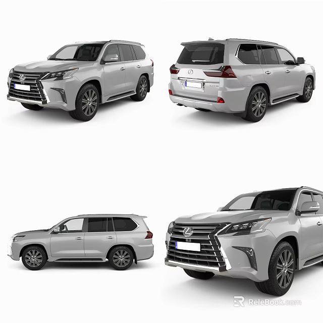 Lexus SUV Exterior Design Showcased From Multiple Angles With Sleek Lines And Modern Styling 3d model 