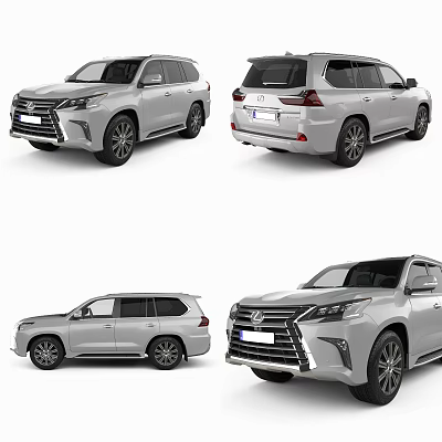 Lexus SUV Exterior Design Showcased From Multiple Angles With Sleek Lines And Modern Styling 3d model
