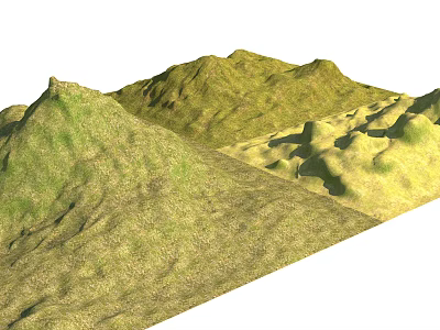 modern mountain 3d model