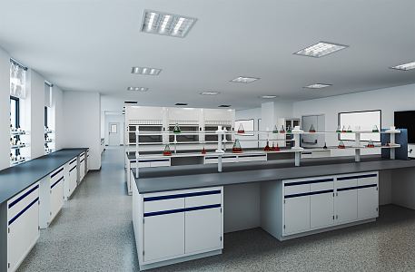 Modern Laboratory Cabinet Laboratory Equipment Office Desk Chair Office Cabinet Chemical Instruments 3d model