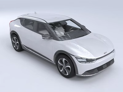 White Modern SUV With Streamlined Body Sleek Design And Alloy Wheels 3d model