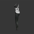 Stylish White Tank Top With Dark Skinny Pants Casual Fashion Outfit Look