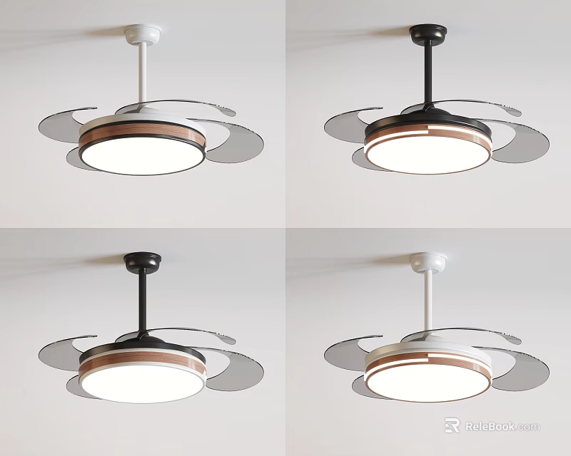 Modern Air Conditioner Fan With Stylish Design And Various Color Options 3d model 