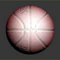 Red Spalding Basketball With Black Stripe For Daily Life Sports Use