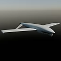 Gray Shark Mouth Design Drone Flying High In Clear Blue Sky