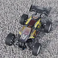 Electric Toy RC Car with Large Wheels and Suspension for Outdoor Gravel Surface Play
