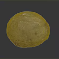 Detailed Rocky Sphere With Textured Surface And Craters On Dark Background