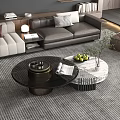 Modern Coffee Table Round Coffee Table Letters Coffee Table Marble Coffee Table Coffee Table Ornaments 3d model