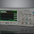 Digital Oscilloscope Electronic Measurement Tool With Green Waveform Display And Control Knobs