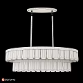 Elegant Modern Round Crystal Chandelier Featuring Gold Metal Frame And Double Tier Design