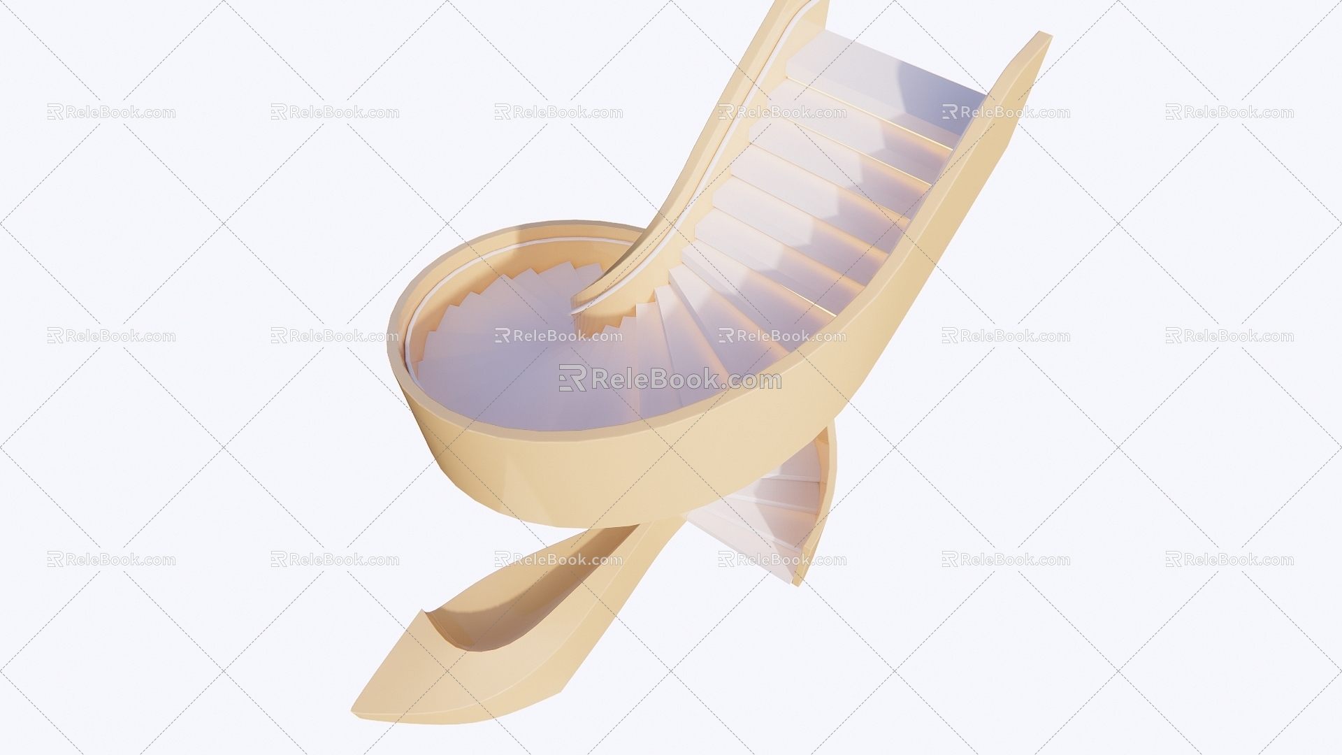 modern revolving staircase spiral shaped staircase model