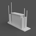 Road Facilities Traffic Barrier With Vertical Posts And Platform Structure