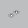 Modern Recessed Lighting Fixtures With Square And Round Metal Bases For Ceiling Installation