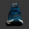 Blue Sports Sneakers with Mesh Design White Sole and Breathable Material