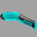 Turquoise And Black Electric Scissors With Modern Design And Ergonomic Handles For Household Use