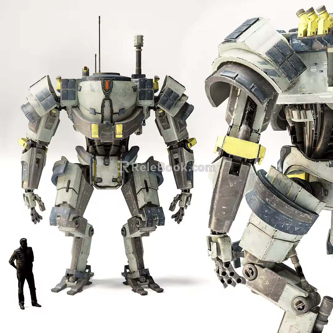 Modern Robot Fighting Robot 3d model