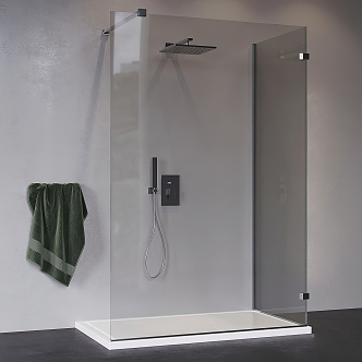 Modern shower room 3d model