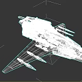 Futuristic Red White Blue Fighter Jet With Sharp Wings And Detailed Mechanical Structure
