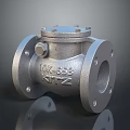 KITZ 10K 555 Cast Iron Industrial Valve With Flange Connections And Bolts