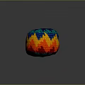 Colorful Handwoven Round Pouf Furniture With Vibrant Red Yellow Blue Green Hues