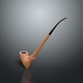 Pipe Wooden Pipe Smoking Drought Smoke Drought Pipe Realistic 3d model