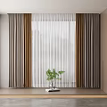 Modern Curtains 3d model