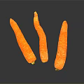 Modern radish carrot 3d model