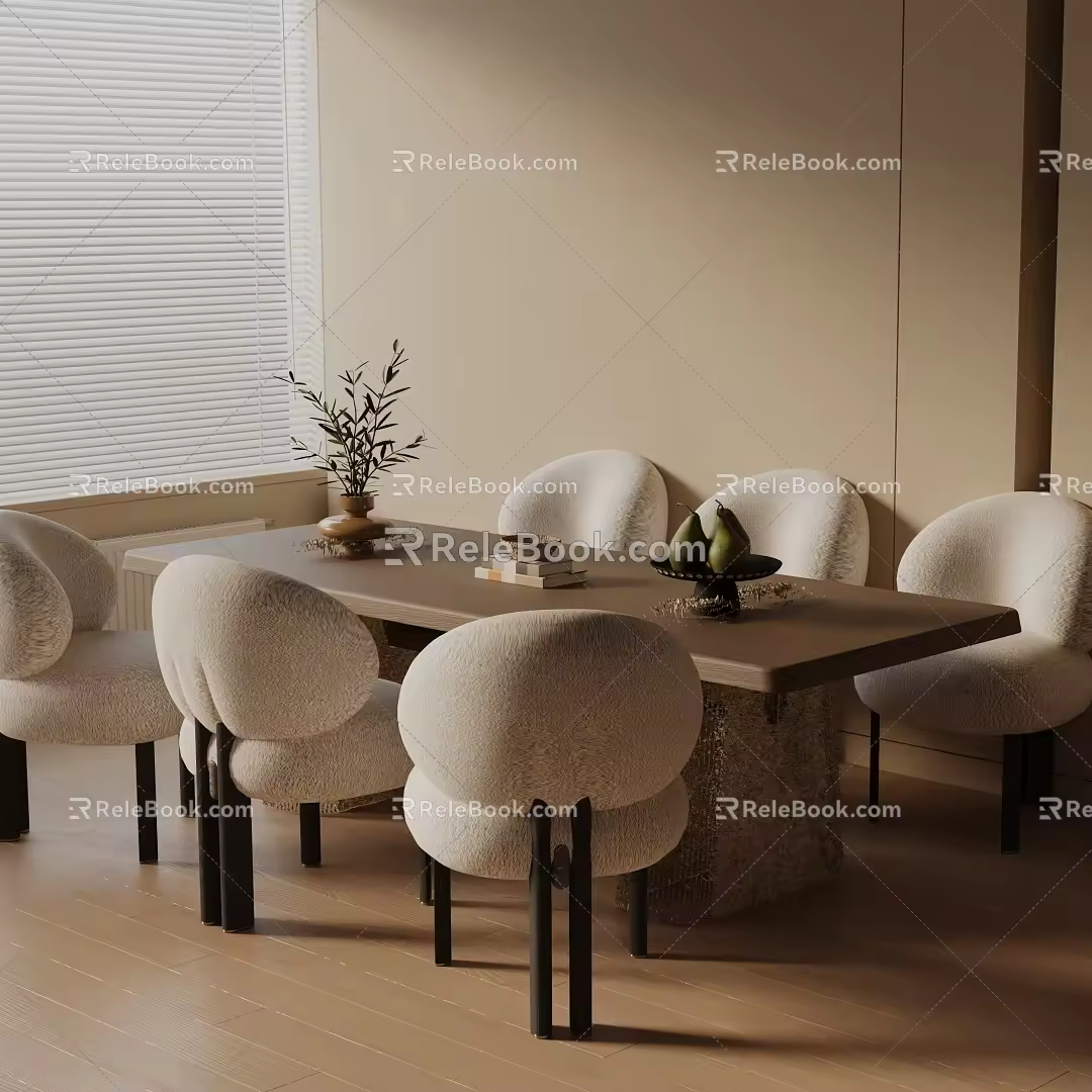 Modern table combination 3d model