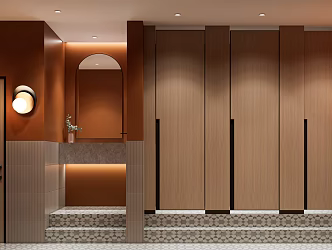 Public toilet Modern toilet 3d model