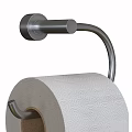 Stainless Steel Toilet Paper Holder With Patterned Toilet Paper Roll