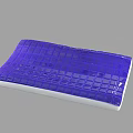 Modern Purple Pillow With Grid Pattern Design And White Base For Home Decor 3d model