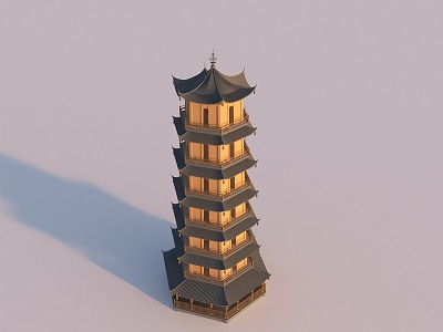 Chinese Pagoda model