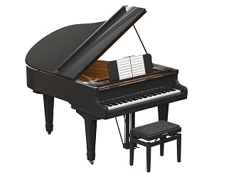 grand piano 3d model