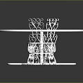 Wrought Iron Round Table And Two Chairs With Scroll Design