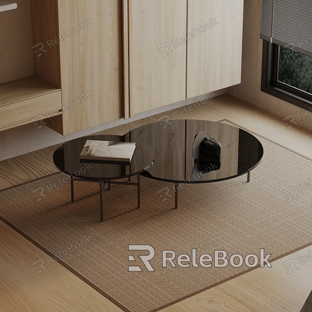 Modern coffee table model