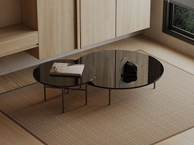 Modern coffee table model