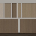 Wall Panel Grille Panel Wood veneer Decorative Panel Solid Board Wood Grille TV Background Wall 3d model