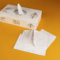 Soft White Facial Tissues In Decorative Box For Everyday Home And Office Use