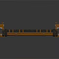 Detailed Train Railroad Track System Featuring Crossing Structure And Metal Rails