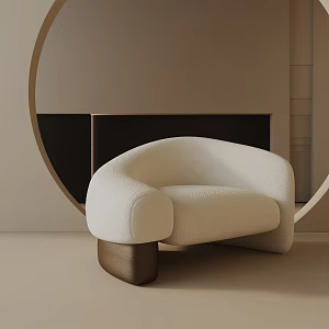 modern leisure chair 3d model