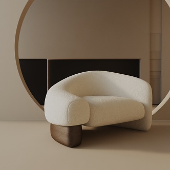 modern leisure chair 3d model