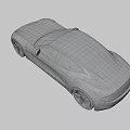Sleek Silver Car With Blue Honeycomb Roof Design And Sporty Alloy Wheels